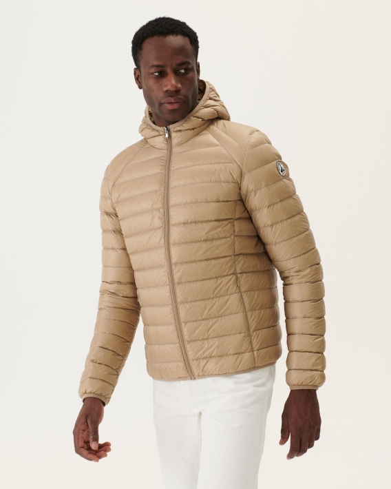 Jott Doudoune Légère à Capuche Beige Nico
