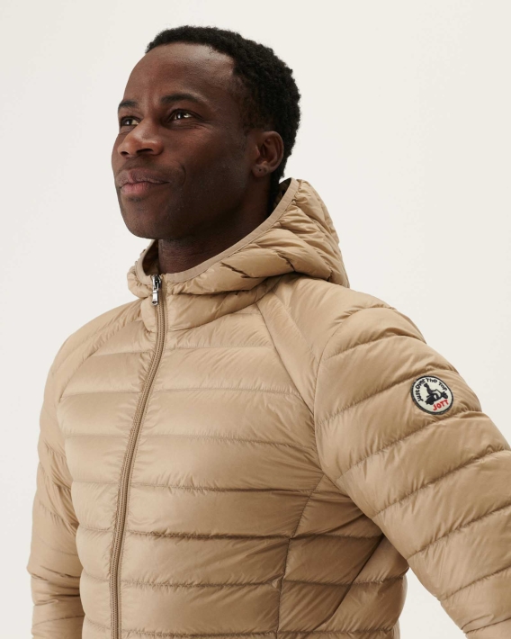 Jott Doudoune Légère à Capuche Beige Nico