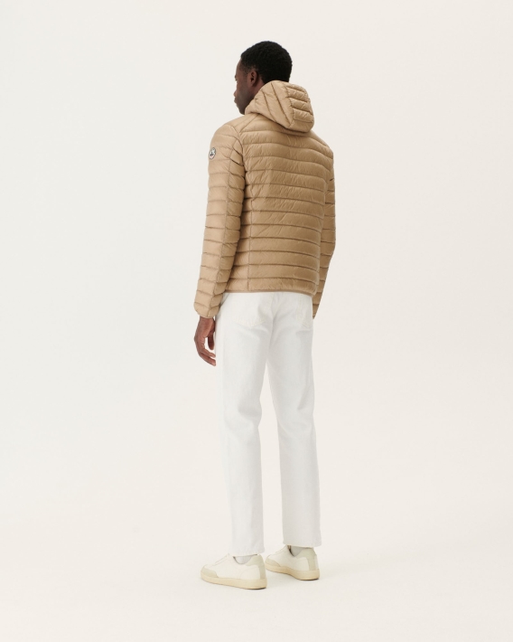 Jott Doudoune Légère à Capuche Beige Nico