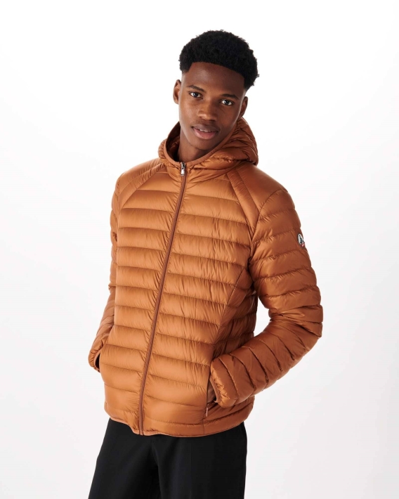Doudoune Légère à Capuche Jott Caramel Nico