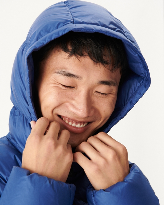Jott Dark Denim Extrême Froid Doudoune à Capuche Java