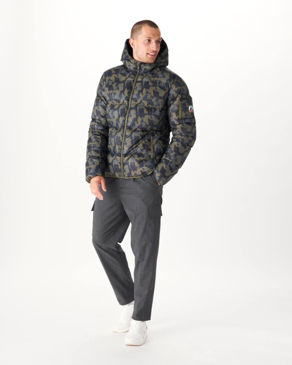 Jott Print Militaire Extreme Cold Doudoune à Capuche Java