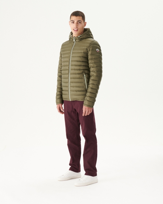 Doudoune Réversible à Capuche Sauge/army Bergen Jott