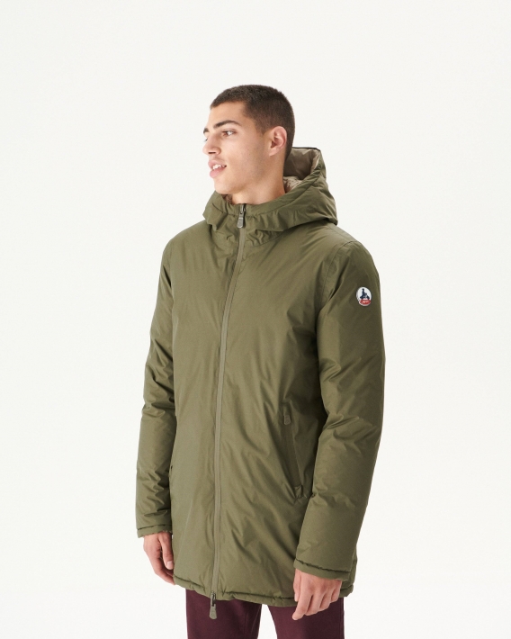 Jott Armée/beige Doudoune Réversible à Capuche Froid Extrême Toronto