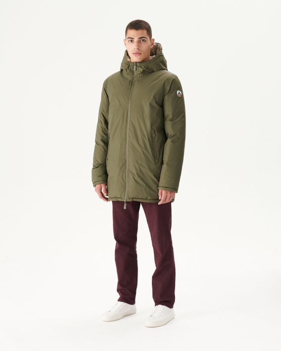 Jott Armée/beige Doudoune Réversible à Capuche Froid Extrême Toronto