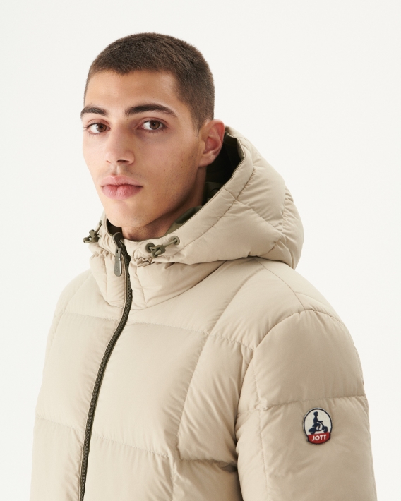 Jott Armée/beige Doudoune Réversible à Capuche Froid Extrême Toronto