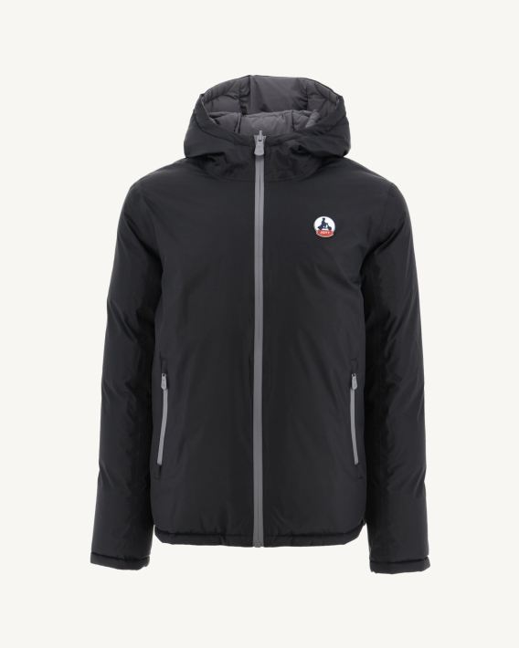 Doudoune Réversible à Capuche Grand Froid Jott Noir/anthracite Aspen