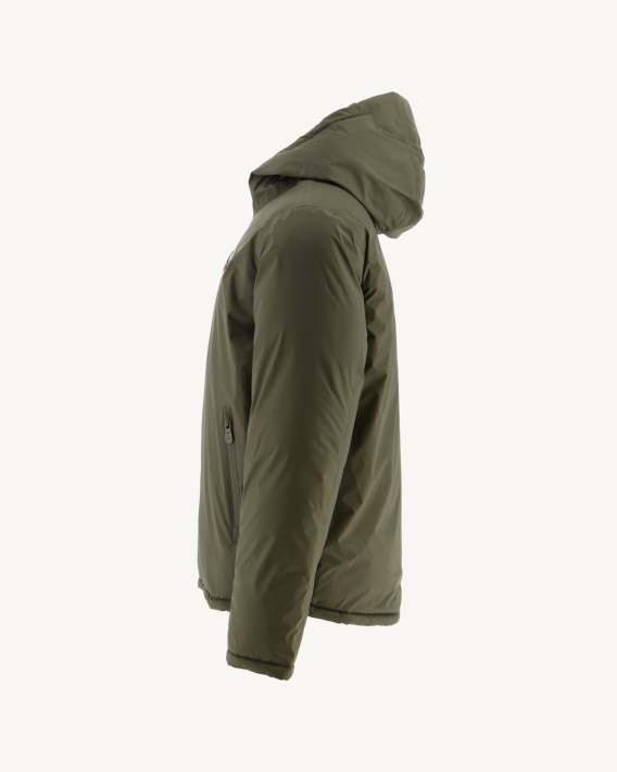 Doudoune Réversible à Capuche Jott Army/sauge Extreme Cold Aspen