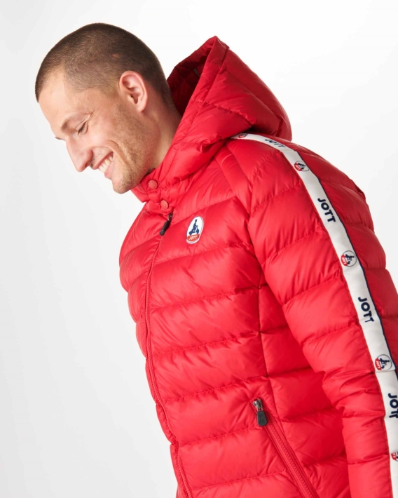 Doudoune à Capuche Rouge Extrême Froid Ankara Jott