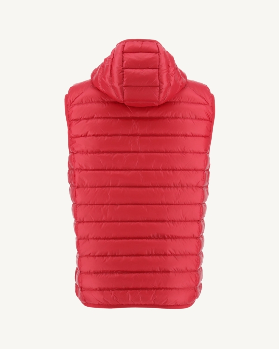 Doudoune Sans Manches à Capuche Rouge Pat Jott