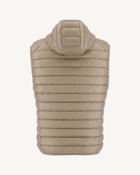 Doudoune Sans Manches à Capuche Beige Pat Jott