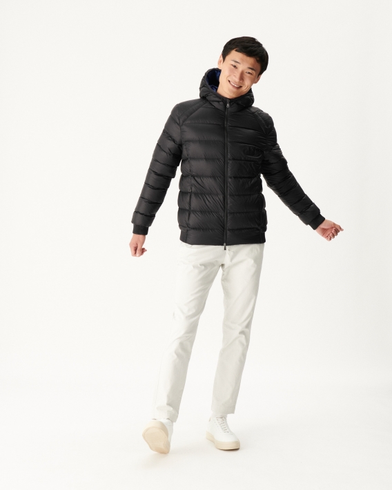 Doudoune Capuche Grand Froid Noir Nat Jott