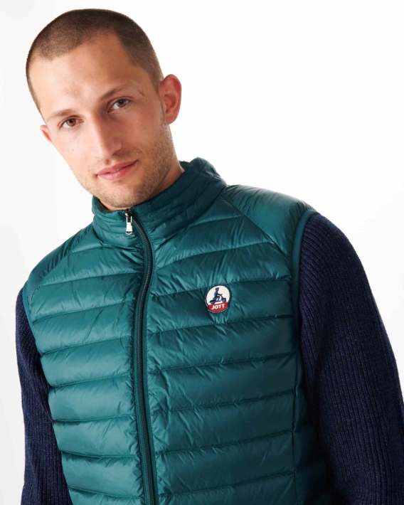 Doudoune Sans Manche Jott Vert Fonce Tom