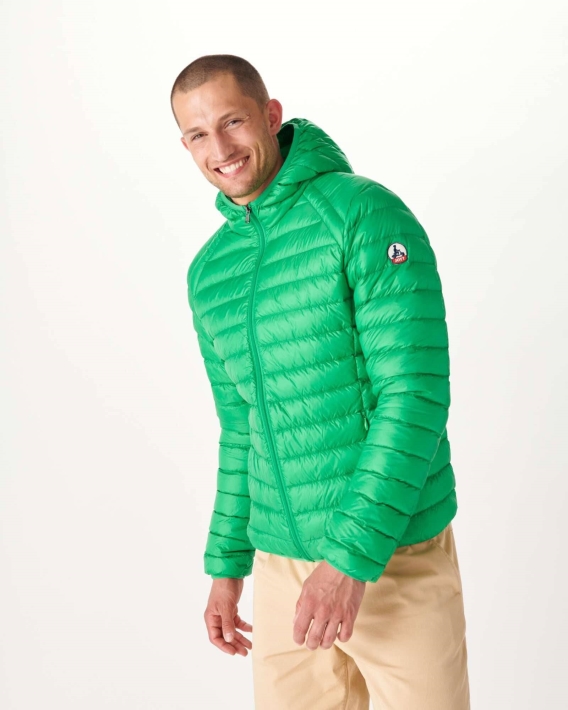 Doudoune Légère à Capuche Jott Vert Nico