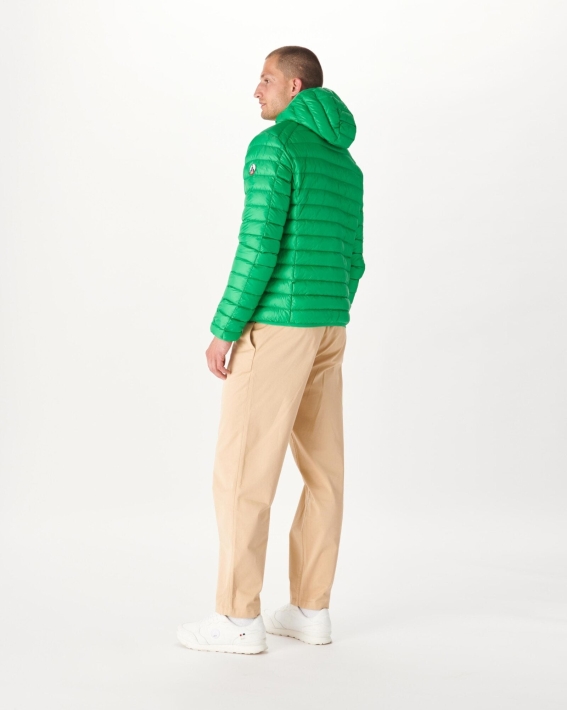 Doudoune Légère à Capuche Jott Vert Nico