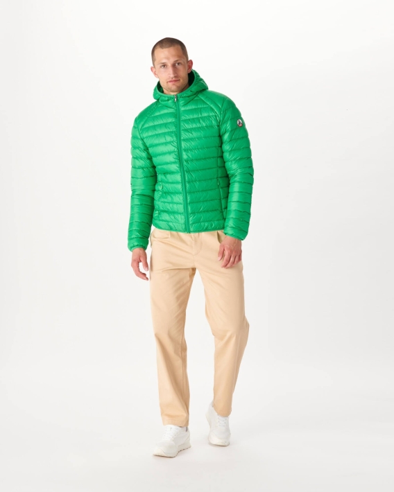 Doudoune Légère à Capuche Jott Vert Nico