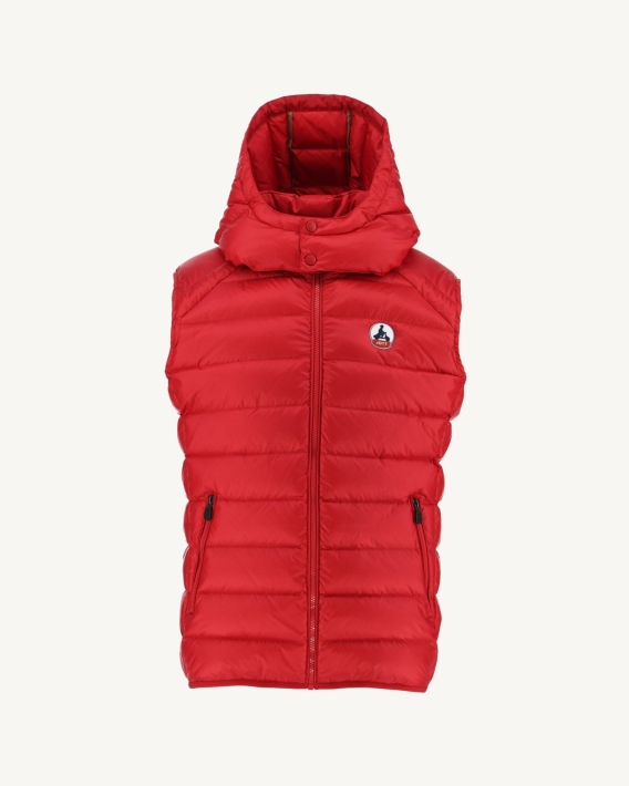 Doudoune Sans Manches Grand Froid Jott Rouge Argent