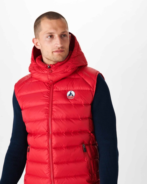 Doudoune Sans Manches Grand Froid Jott Rouge Argent