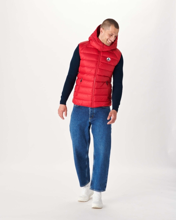Doudoune Sans Manches Grand Froid Jott Rouge Argent
