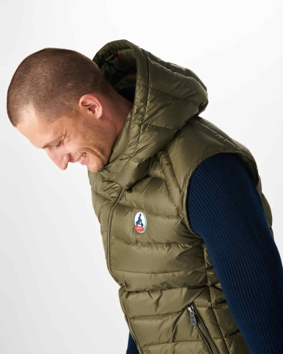 Doudoune Sans Manche Grand Froid Army Silver Jot