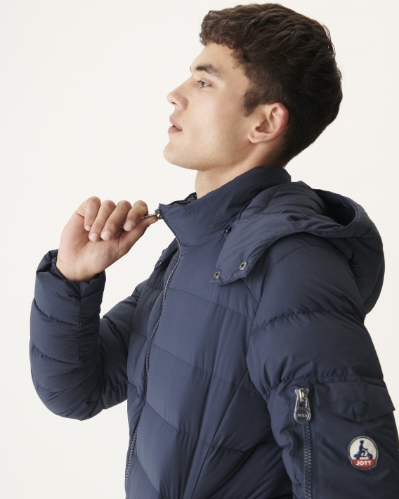 Doudoune Marine Grand Froid à Capuche Adrien Jott