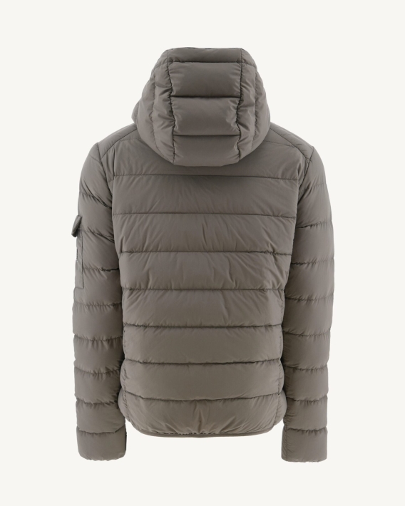 Doudoune Taupe Grand Froid à Capuche Adrien Jott