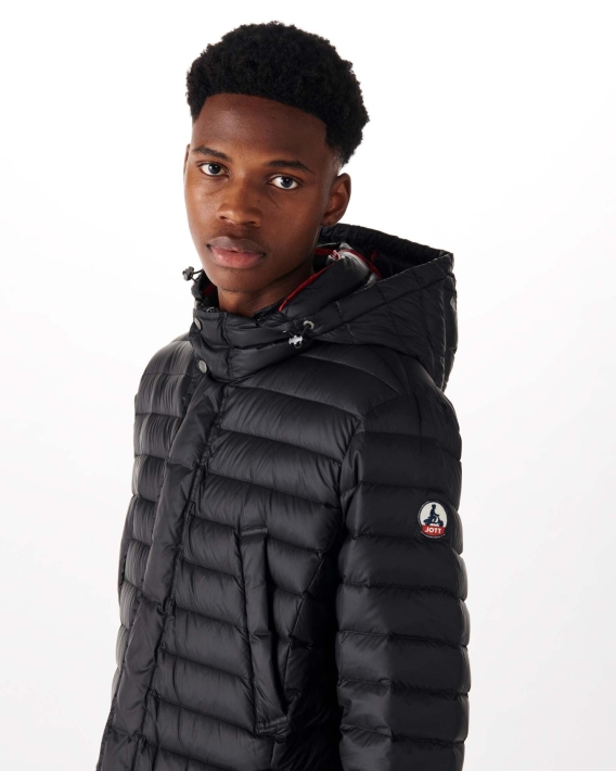 Doudoune Légère à Capuche Noir Florent Jott