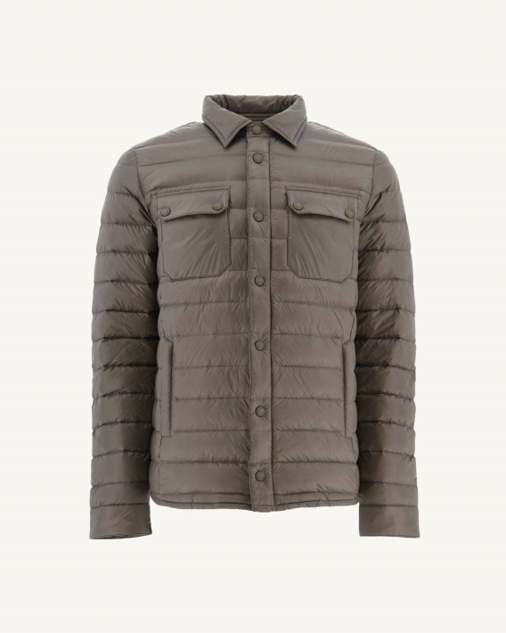 Doudoune Légère Col Chemise Cris Taupe Jott
