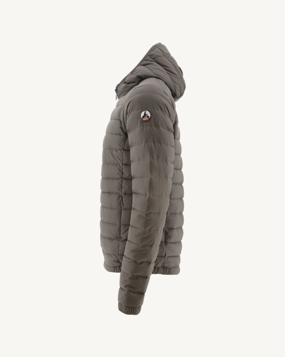 Doudoune Taupe Clair à Capuche Lenny Jott