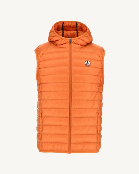 Doudoune Sans Manches à Capuche Jott Orange Pat