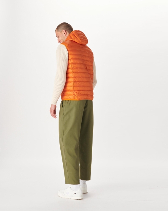 Doudoune Sans Manches à Capuche Jott Orange Pat