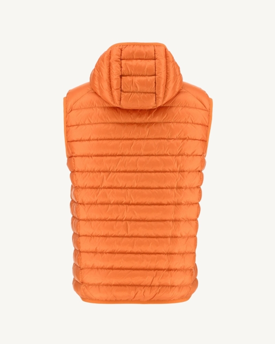 Doudoune Sans Manches à Capuche Jott Orange Pat