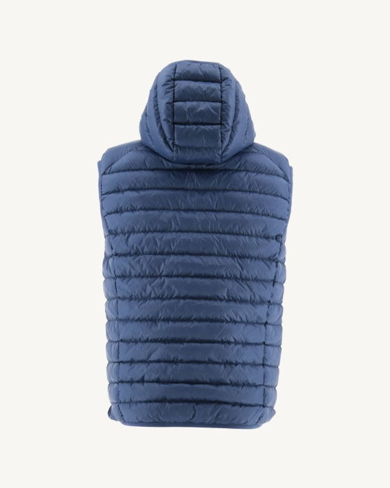 Jott Blue Jeans Doudoune Sans Manches à Capuche Pat