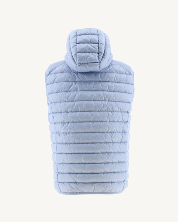 Doudoune Sans Manches à Capuche Bleu Doux Pat Jott