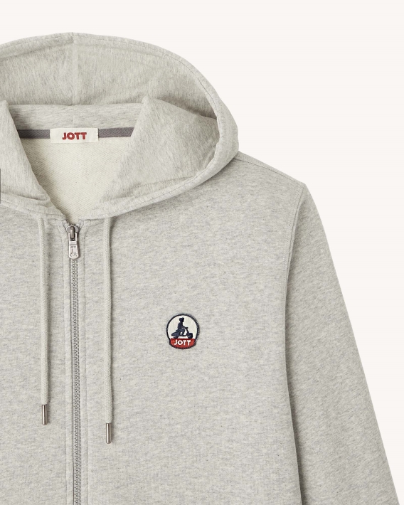 Sweat à Capuche Gris Chine Mexico Jott
