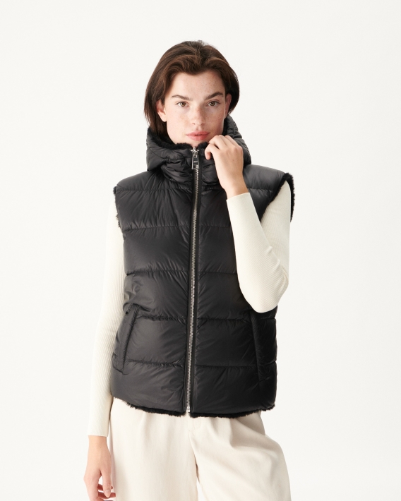 Doudoune Réversible Grand Froid Noir Daria Jott