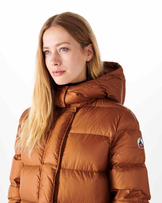 Doudoune Longue Capuche Grand Froid Jott Caramel Karachi