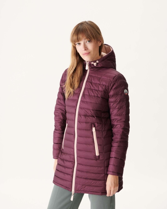 Doudoune Légère Réversible Rose Pâle/aubergine Moscou Jott
