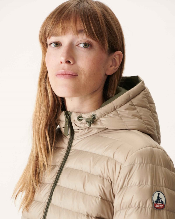 Doudoune Légère Réversible Army/beige Moscou Jott