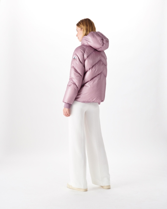 Doudoune Violette Grand Froid à Capuche Stellar Jott