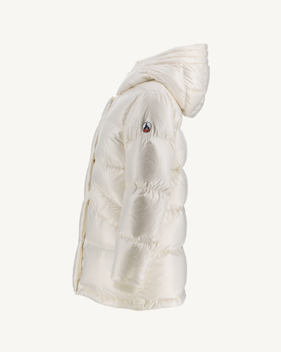 Doudoune Laquée à Capuche Grand Froid Blanc Santa Jott