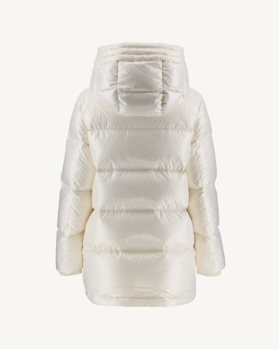 Doudoune Laquée à Capuche Grand Froid Blanc Santa Jott
