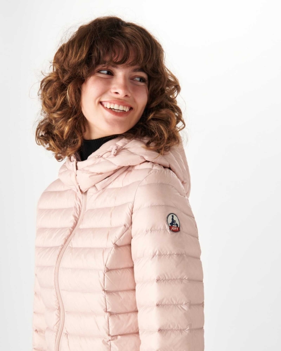 Doudoune à Capuche Jott Rose Pale Nour