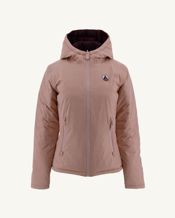 Doudoune Réversible Jott Rose Pale/aubergine Vienna
