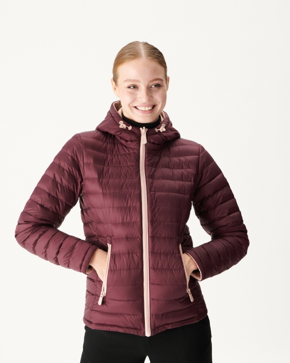 Doudoune Réversible Jott Rose Pale/aubergine Vienna