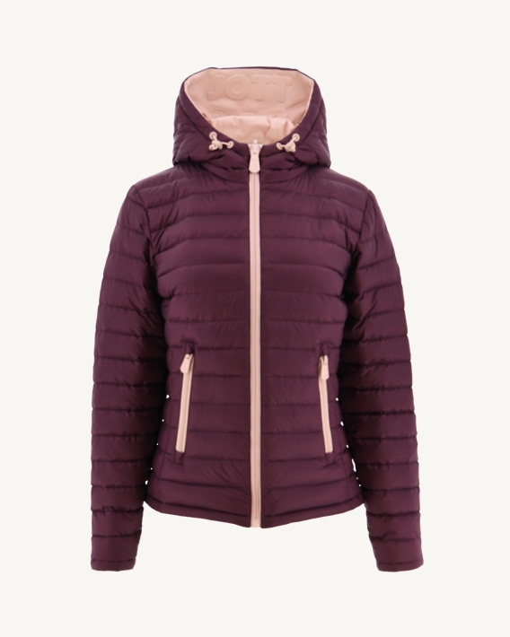 Doudoune Réversible Jott Rose Pale/aubergine Vienna