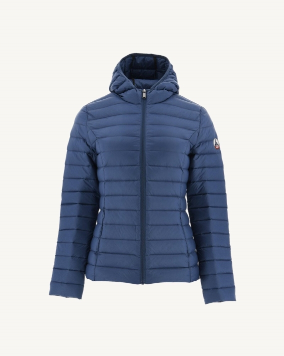 Jott Doudoune Légère à Capuche Blue Jeans Cloe