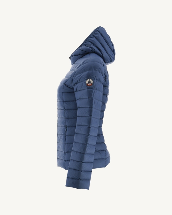 Jott Doudoune Légère à Capuche Blue Jeans Cloe