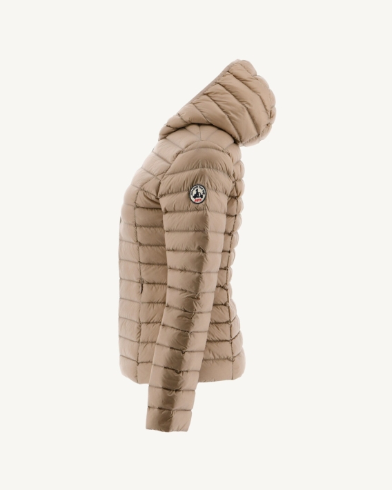 Doudoune Légère à Capuche Jott Beige Cloe