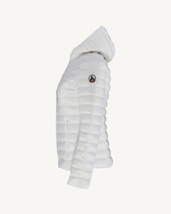 Doudoune Légère à Capuche Blanc Cloe Jott